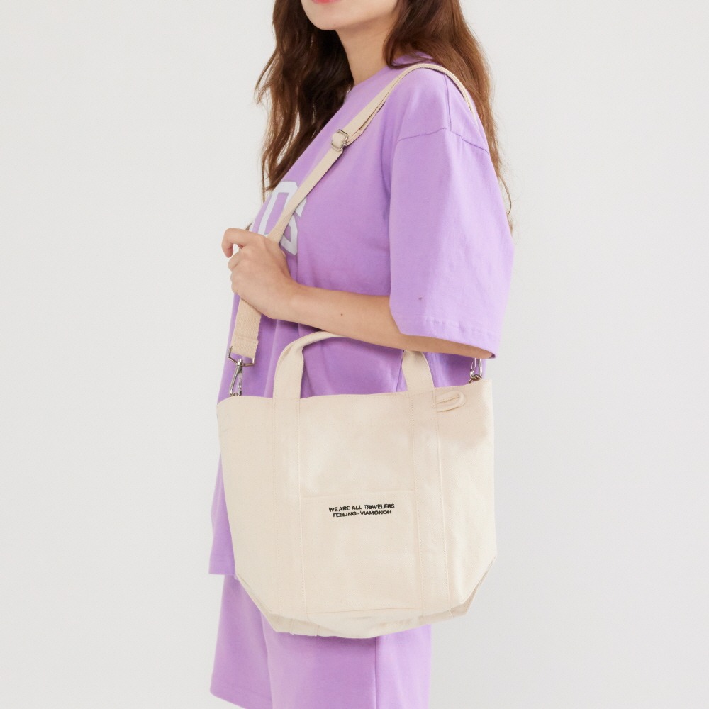 DAILY TOTE CANVAS BAG (IVORY)
